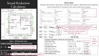 Acoustic Calculations Sound Reduction [upl. by Ahsed]