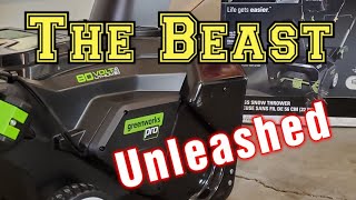 Unboxing Greenworks Pros 80Volt 22Inch Snow Blower [upl. by Hannah]