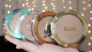 Drugstore Bronzer Reviews Essence Physicans Formula Milani and Maybelline [upl. by Talanian]