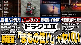 【ドラクエ３HD2D】ゲームバランスが崩壊！？新職業「まもの使い」を徹底解説【ゆっくり解説】 [upl. by Meeharbi]