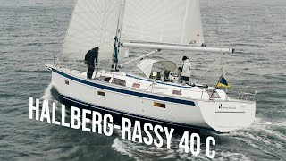 HallbergRassy 40 C  TEST SAILING and GUIDED WALKTHROUGH [upl. by Htinnek]