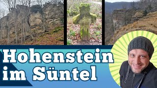 Der Hohenstein im Süntel  Wanderung Grüner Altar  Teufelskanzel  Blutbachtal  Riddekreuz [upl. by Tymothy116]