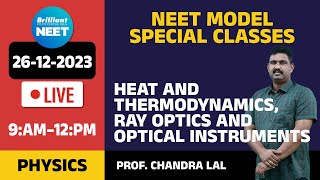 ChrismasModel Live  Heat amp Thermo  Ray Optics  Optical Instr  Physics  9AM Onwards [upl. by Consuela]