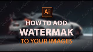 How to add watermark to your images in illustrator  Tutorial  SaadiCarnot [upl. by Daisey]