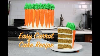 How To Make Carrot Cake From Scratch  CHELSWEETS [upl. by Allain481]