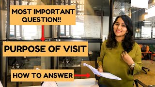 How to answer  PURPOSE OF VISIT  USA B1 Visa Interview questions For Indians 2023  Shachi Mall [upl. by Lebazej]