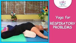 Supta Baddha Konasana  Reclining Bound Angle Pose  Yoga For Respiratory Problems [upl. by Harriott]