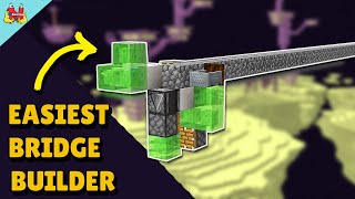 SIMPLE AFK Cobblestone Bridge Generator Java 115116 Auto Bridge Builder Minecraft Tutorial [upl. by Amla143]