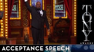 2014 Tony Awards  James Monroe Iglehart  Best Actor in a Featured Role in a Musical [upl. by Llehctim]