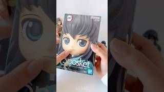 Muichiro Tokito figure unboxing🖤asmr anime unboxing cute demonslayer muichiro figure kawaii [upl. by Yesiad698]