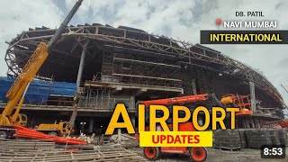 Navi Mumbai international airport work progress update। started 2025 pn may [upl. by Eirb806]