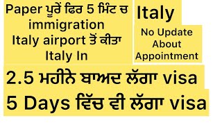 Italy🇮🇹Updation about immigrationappointments and visa process [upl. by Eniamrahc371]