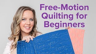 3 FreeMotion Quilting Designs for Beginners  Beginner Quilting Series with Angela Walters [upl. by Lemkul]