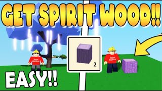 how to get SPIRIT WOOD Easy  IslandsSkyblock ROBLOX [upl. by Casar]