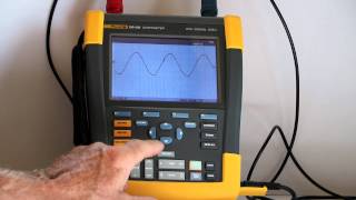 Using the Fluke 190502 Scopemeter Math Functionality [upl. by Notsuh895]