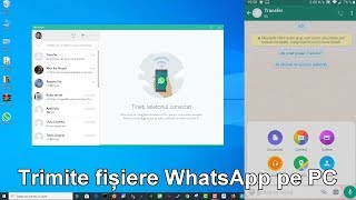 Trimitere descarcare fisiere WhatsApp pe calculator [upl. by Georgetta]