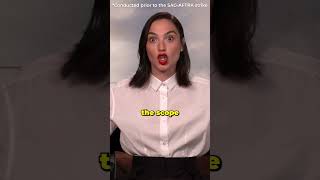 Gal Gadot Does a Spit Take While Eating Spicy Wings  GalGadot Galgadotnewmovies [upl. by Royal435]