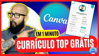 Como fazer um Currículo ONLINE GRÁTIS no Canva shorts [upl. by Phemia]