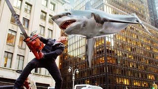 A SHARK TORNADO destroys and devours everything in its path  RECAP [upl. by Llereg]