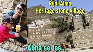 Stone village  Rijal Alma Abha  Rich heritage of Saudi Arab  Indian life in Saudi Arabia [upl. by Anasiul]