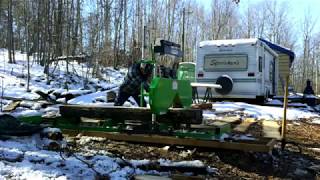 Harbor Freight saw mill review with an oak log [upl. by Cynth109]