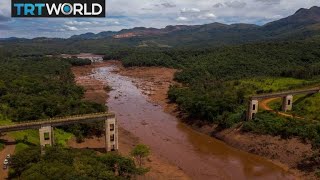 Brazil Dam Collapse Authorities warn of environmental damage [upl. by Atiras285]