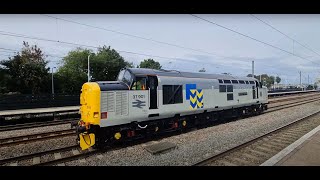 37 901 works 0Z68 south through Huntingdon September 15th 2024 [upl. by Aya]