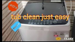 Tub clean of LG top load automatic washing machine [upl. by Leahcimnhoj]