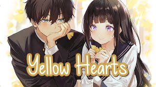 Nightcore  Yellow Hearts Switching Vocals  Lyrics [upl. by Ardnaik]