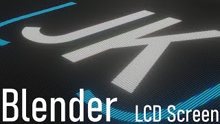 LCD Screen in Blender 28 EASY  English [upl. by Goddard907]