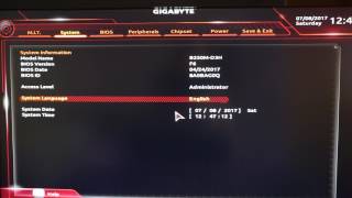 Gigabyte B250MD3H BIOS [upl. by Suinotna342]