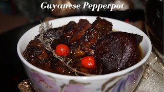 HOW TO MAKE DELICIOUS GUYANESE PEPPERPOT  STEP BY STEP RECIPE [upl. by Lorn]