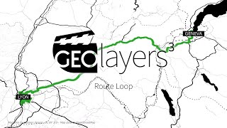 GEOlayers 3 Tutorial Route Loop [upl. by Nedry]