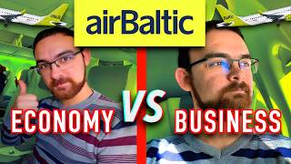 AirBaltic Business VS Economy Class  Aberdeen to Riga [upl. by Kare]