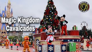 Disneys Christmas Parades Magic Kingdom  Walt Disney World Holidays [upl. by Ideih]