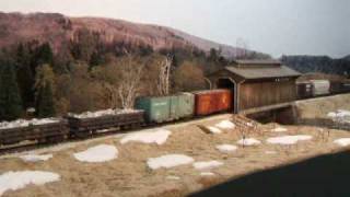 LVRC Freight Eastbound at Fisher Covered Bridge [upl. by Surat]