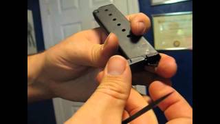 SIG P230 P232 magazine disassembly [upl. by Eornom]