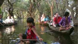 CAMBODIA kampong kompong Phluk Tonle Sap Lake hdvideo [upl. by Yvad]