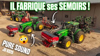 😎Cet AGRICULTEUR FABRIQUE ses SEMOIRS de SEMIS DIRECT amp SIMPLIFIÉ  MYTHIQUE JD 8320 PURE SOUND💨 [upl. by Ursas]