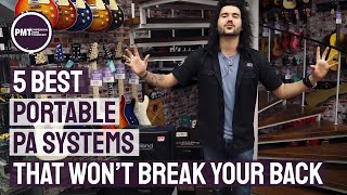 5 Best Portable PA Systems That Wont Break Your Back  Great For Outdoor PA Systems Too [upl. by Eecyal]