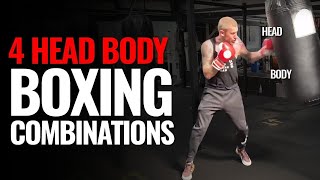 4 quotHead  Bodyquot BOXING COMBINATIONS That You Should DO [upl. by Eniffit130]