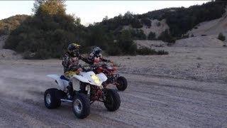 Suzuki LTZ 400 vs Honda TRX 400 [upl. by Eigger743]