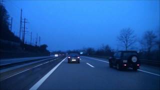 From Wettingen AG to Mutenz BL  Autobahn A1 A3  Schweiz  022010 1080p HD [upl. by Yhcir]