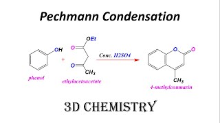 Pechmann Condensation  pechmann reaction mechanism  organic chemistry [upl. by Nivlam]