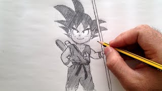 Como dibujar a Goku [upl. by Enneyehc]