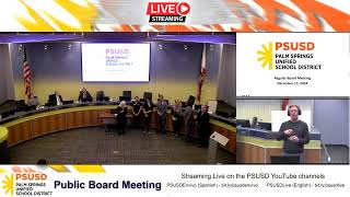 PSUSD Board Meeting 12172024 [upl. by Zipah]