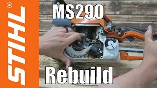 Stihl MS290 Rebuild MS390 Conversion  Pt 1 [upl. by Eillil566]