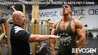 Train with The Pro Creator Andrei Blasts FST7 Arms with Hany [upl. by Prescott]