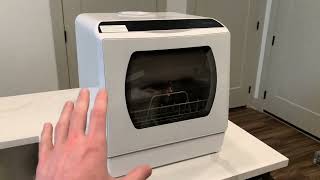 Hermitlux Countertop Dishwasher 5 Washing Programs Portable Dishwasher Review [upl. by Coughlin]