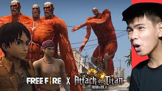 យក្យ Titan អុកឡុកទីក្រុង  free fire x attack on titan [upl. by Poland]